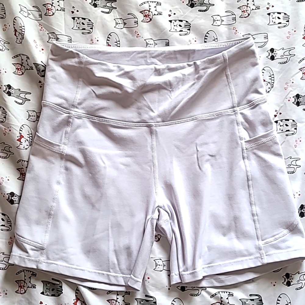 🤍SOLD🤍White Biker Shorts